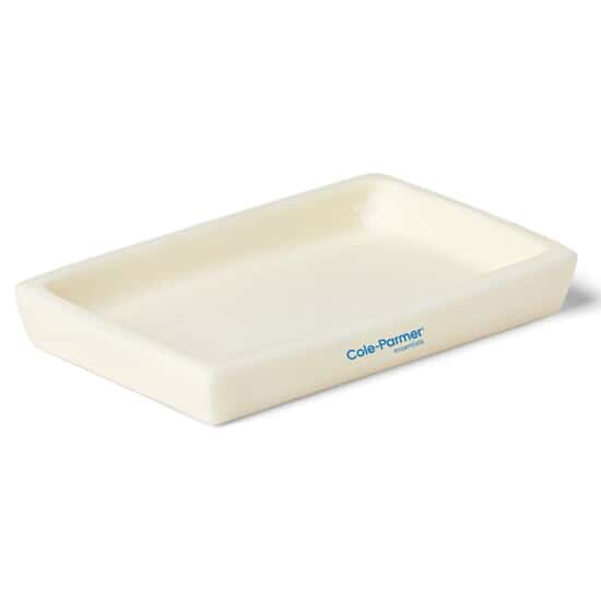 Cole-Parmer High-Alumina Rectangular Tray, 32 mL, 75 x 50 x 8 mm