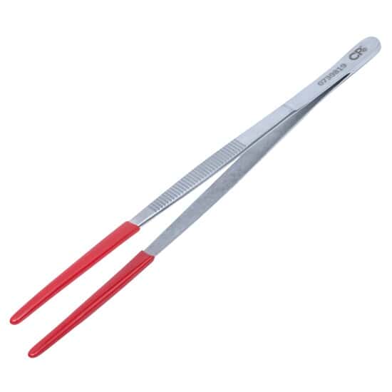 Cole-Parmer Stainless Steel Tweezers, PVC Coated Tips, Serrated Grip, 203mm
