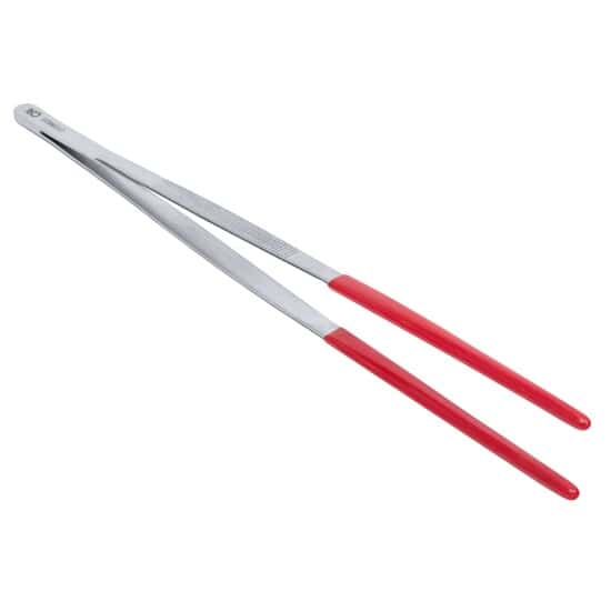 Cole-Parmer Stainless Steel Tweezers, PVC Coated Round Tip, 305mm