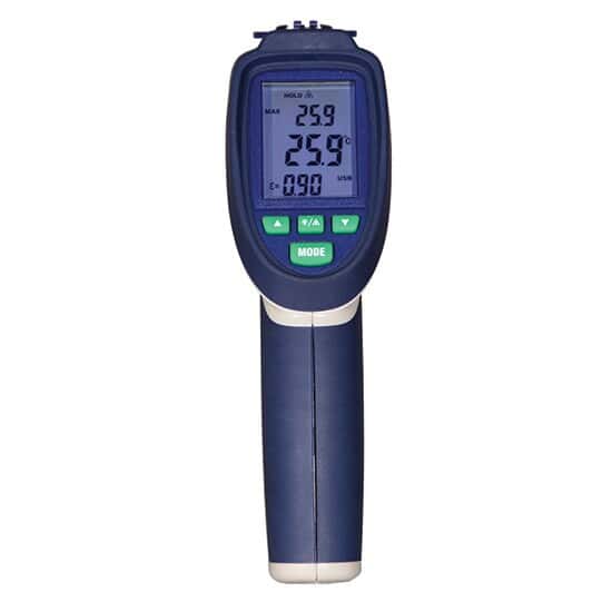 Cole-Parmer Professional Data Logging Dual-Laser IR Thermometer, Thermocouple Probe Input, 30:1