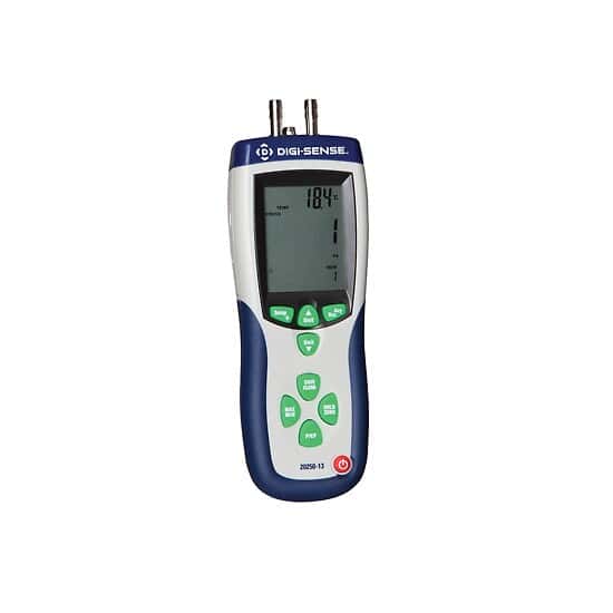 Cole-Parmer Pressure and Flow Meter with NIST-Traceable Calibration