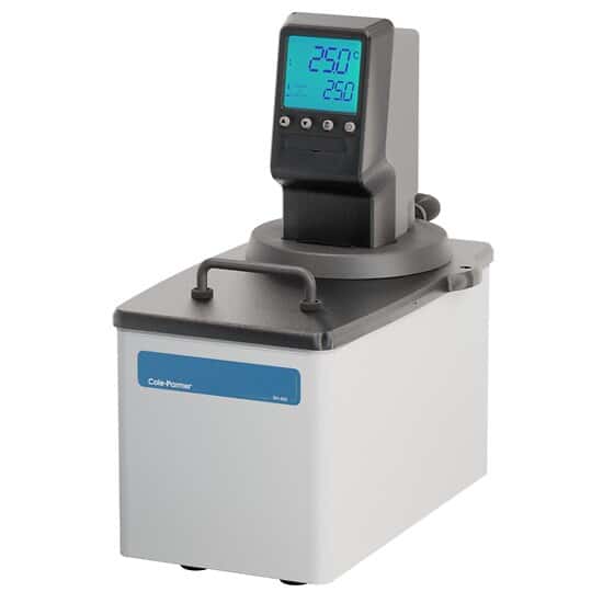 Cole-Parmer RH-400 Stainless Steel Open Heated Circulating Bath System, 6 L, Amb +10 to 150°C; 120 V