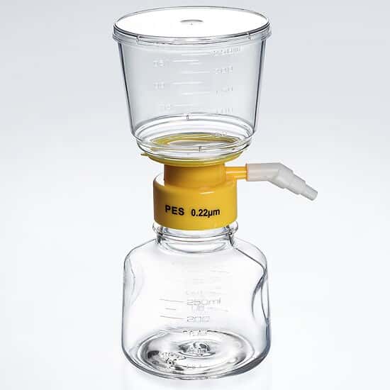 Cole-Parmer Disposable Bottle Top Aspirator System, SFCA Membrane, 0.22 um, 250mL, Sterile; 12/CS