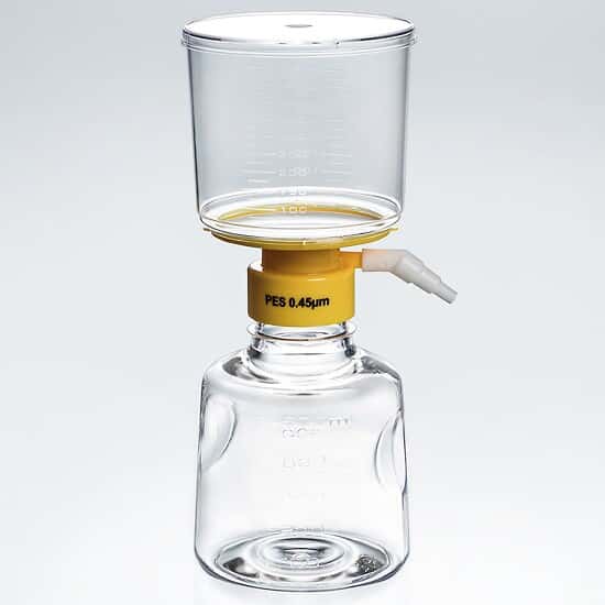 Cole-Parmer Disposable Bottle Top Aspirator System, SFCA Membrane, 0.45 um, 500mL, Sterile; 12/CS