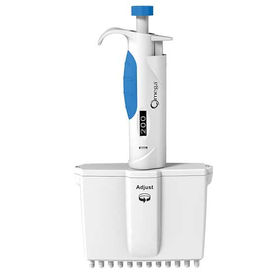 Cole-Parmer 12 Channel Mechanical Adjustable-Volume Pipette, 5 to 50 µL
