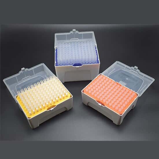 Cole-Parmer Sterile Long Pipette Tip, 20 to 200 µL, Filter, Standard Retention, 10 Racks; 960/PK