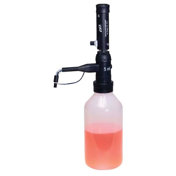 Cole-Parmer Bottletop Dispenser 5 to 60 mL with 1000 mL Plastic Bottle