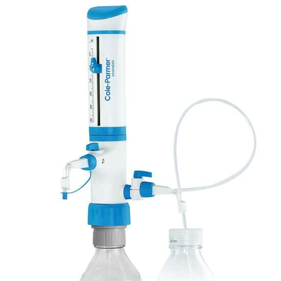 Cole-Parmer Dual-Inlet Bottletop Dispenser, 0.25-2.5 ML
