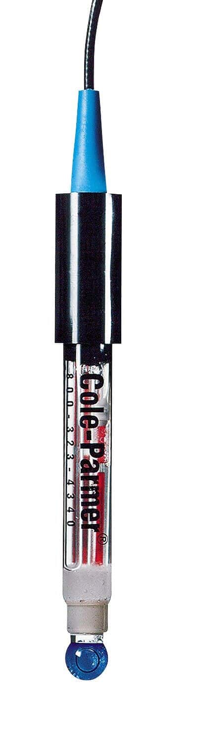 Cole-Parmer High-Accuracy pH Electrode, 100 Ohms Pt RTD, 25-ft Cable