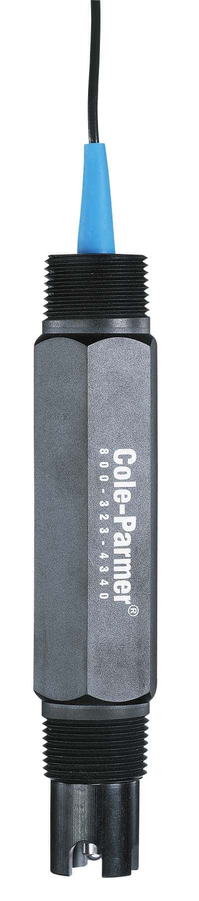 Cole-Parmer Solution Grounded, Gold-Band ORP Electrode; No ATC Element, BNC