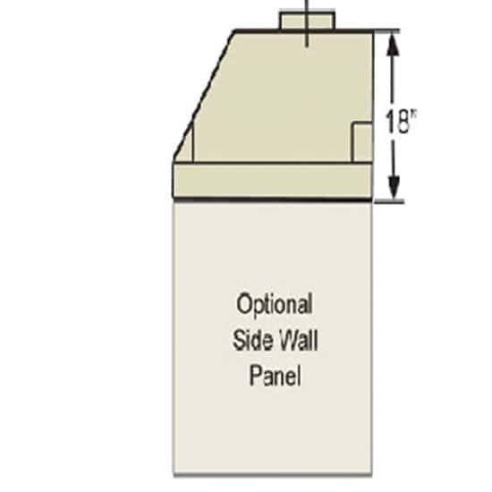 Cole-Parmer Canopy Hood Side Panel, Wall & Ceiling, Fiberglass