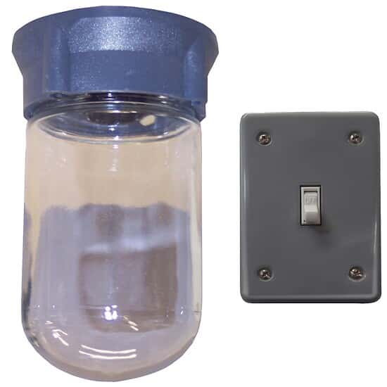 Cole-Parmer Incandescent light fixture for canopy hoods, 110 VAC