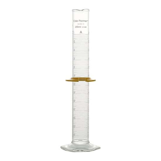 Cole-Parmer Graduated Cylinder, Class A, To Deliver, NIST Calibration, 250 mL