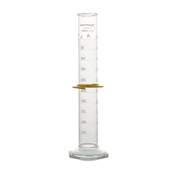 Cole-Parmer Graduated Cylinder, Class A, To Deliver, NIST Calibration, 500 mL