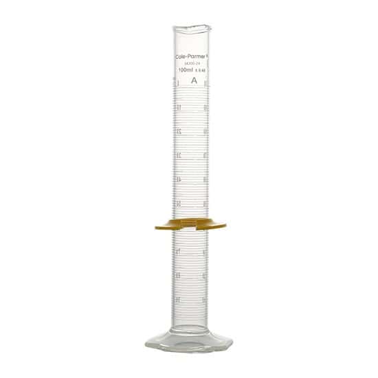 Cole-Parmer Graduated Cylinder, Class A, To Contain, NIST Calibration; 100 mL