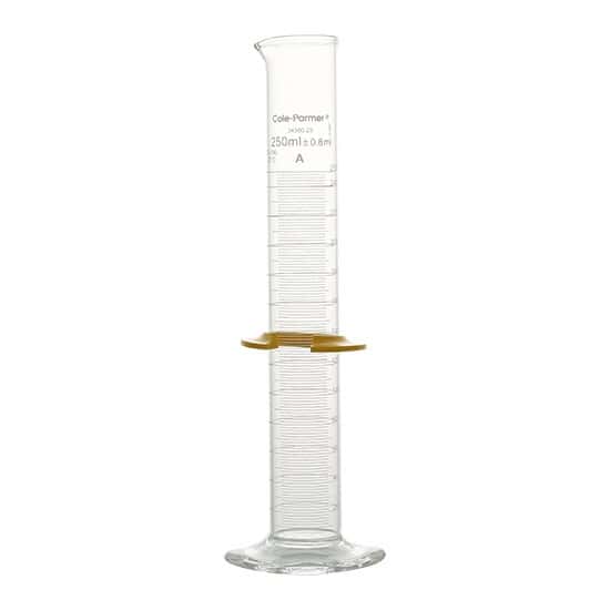 Cole-Parmer Graduated Cylinder, Class A, To Contain; 250 mL