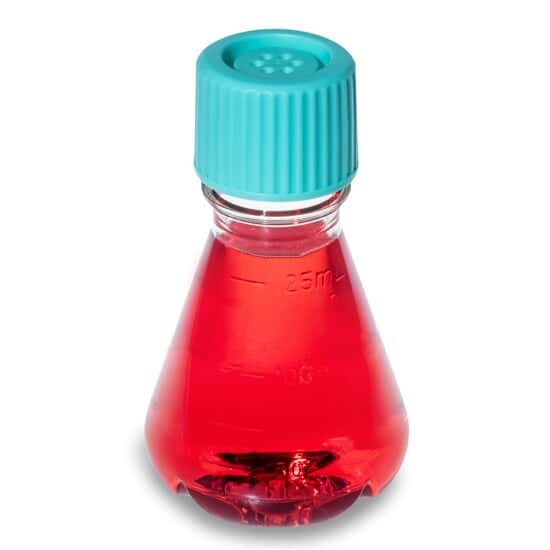Cole-Parmer Sterile Erlenmeyer Flask, Polycarbonate, Baffled, Vent Cap, 125mL (4 oz); 24/Cs