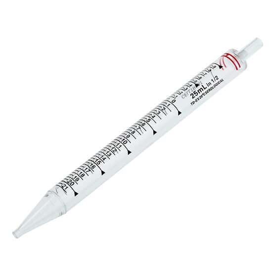 Cole-Parmer Short-Length Serological Pipette, 25 mL, Ind. Pack; 100/CS