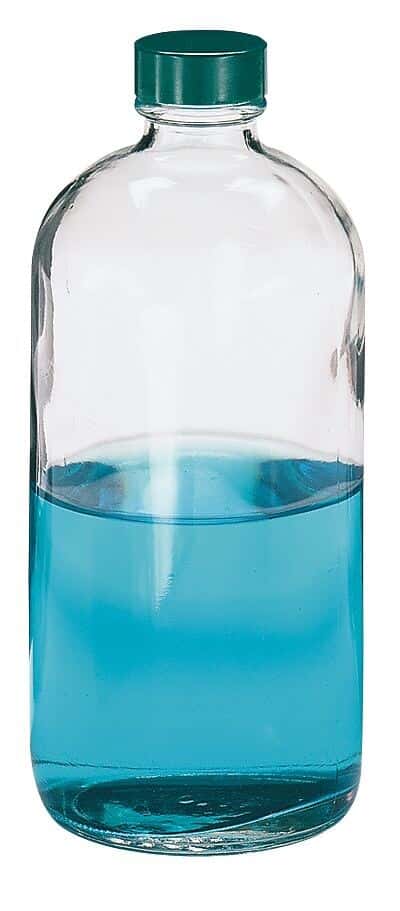 Cole-Parmer 2B01 QGTV Pre-Cleaned Narrow-Mouth Bottle, Clear Glass, 30mL; 48/CS