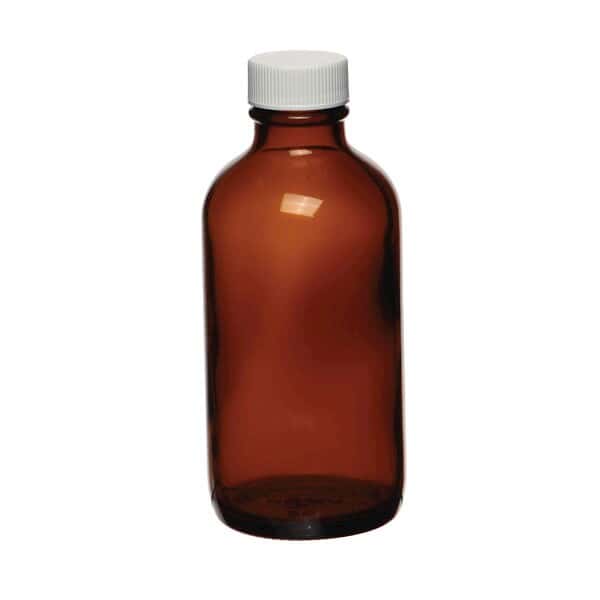 Cole-Parmer Narrow-Mouth Bottle, Amber Glass, 1000mL; 12/CS