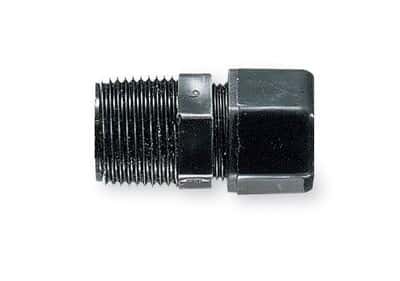 Cole-Parmer Compression fitting 3/4 MNPT, black nylon, 35 psi, 150°F