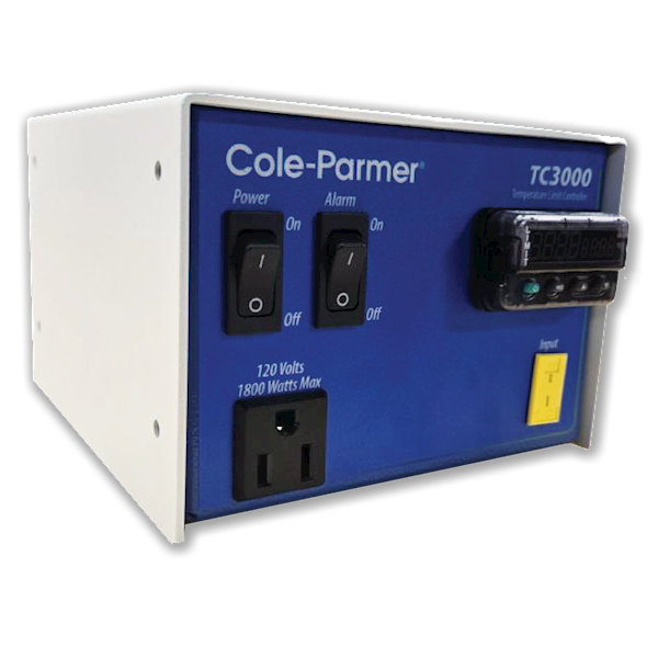 Cole-Parmer TC3000 1-Zone Temperature Controller; Limit/Alarm, RTD, 120V/15A