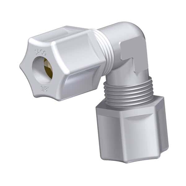 Compression Fitting, Elbow Union, PVDF, 1/4