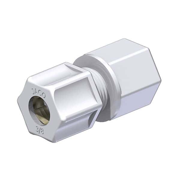 Compression to Threaded FItting, Straight Adapter, PP, 1/2
