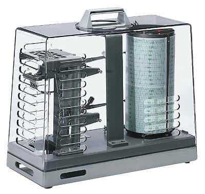 Cole-Parmer Two-Speed, Spring-Wound Hygrothermograph