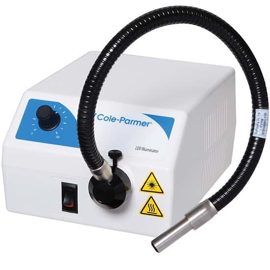 Cole-Parmer LED Fiber Optic Illuminator, Single-Gooseneck Light Pipe; 115 VAC