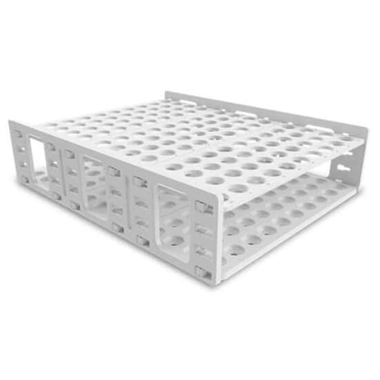 Cole-Parmer High-Capacity Tube Rack, 16 to 20 mm, White from Cole-Parmer