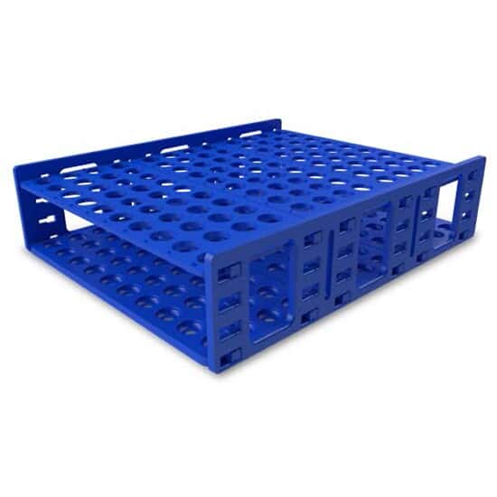 Cole-Parmer High-Capacity Tube Rack, 16 to 20 mm, Blue