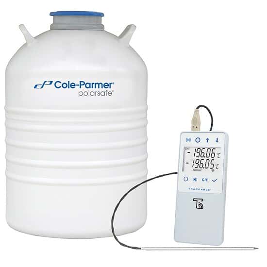 Cole-Parmer 35L Storage Dewar, TraceableLIVE® Bundle