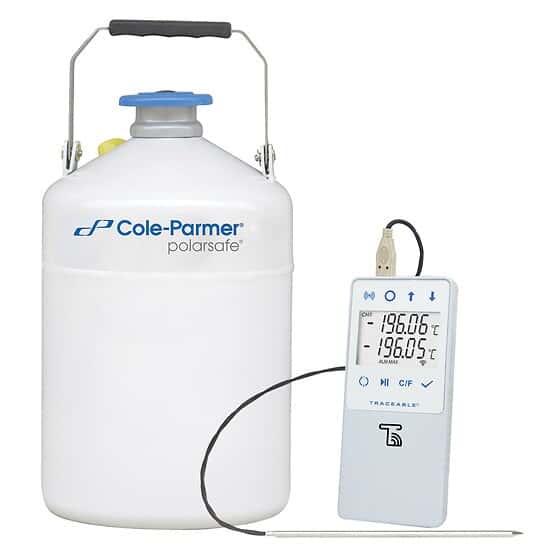 Cole-Parmer 2L Storage Dewar, TraceableLIVE® Bundle