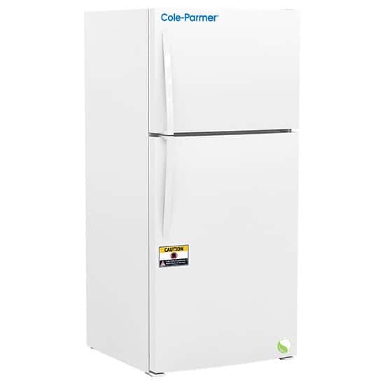 Cole-Parmer General Purpose Freestanding Dual Temperature Refrigerator/Freezer, Solid Door, 20 cubic ft, 120V