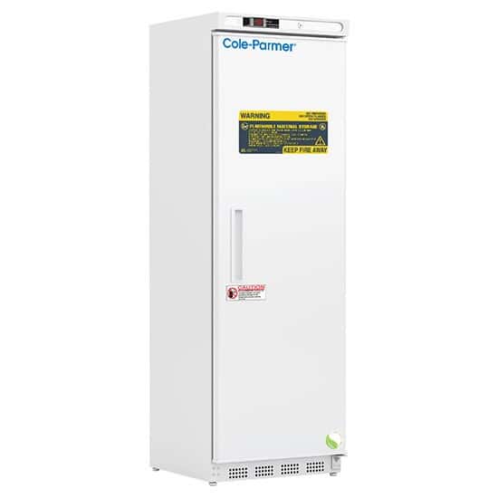 Cole-Parmer Standard Flammable Storage Refrigerator, Solid Door, 1°C to 10°C, 14 cubic ft, 120V