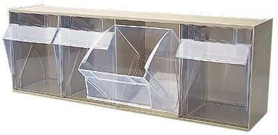 Tip-Out Bin System, 4-Bin Capacity; 23 5/8