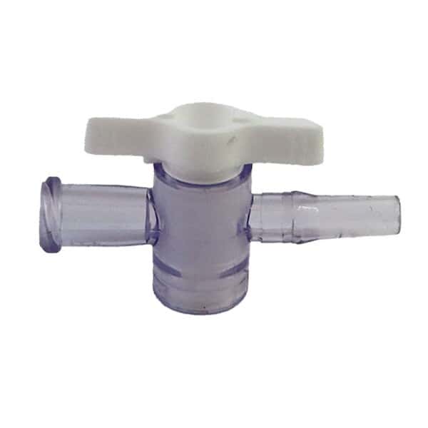 Cole-Parmer Disposable 1-Way Stopcock, PC, Female x Male Slip; 10/Pk