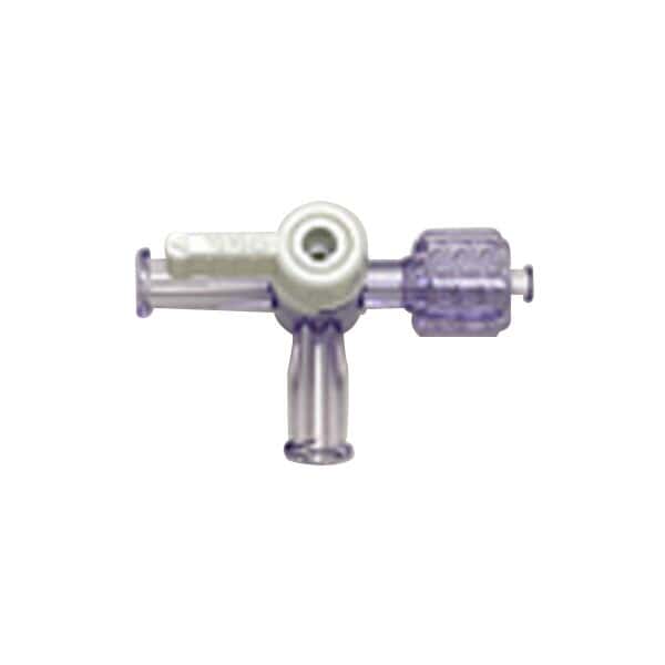 Cole-Parmer Disposable 2-Way, 3-Port Stopcock, PC, Female x Female x Male Locking; 100/Pk