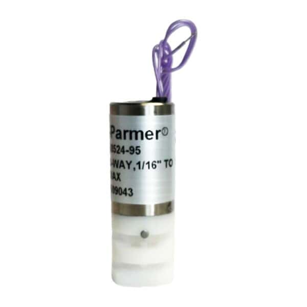 Cole-Parmer Solenoid Pinch Valve, 3-Way, 1/16