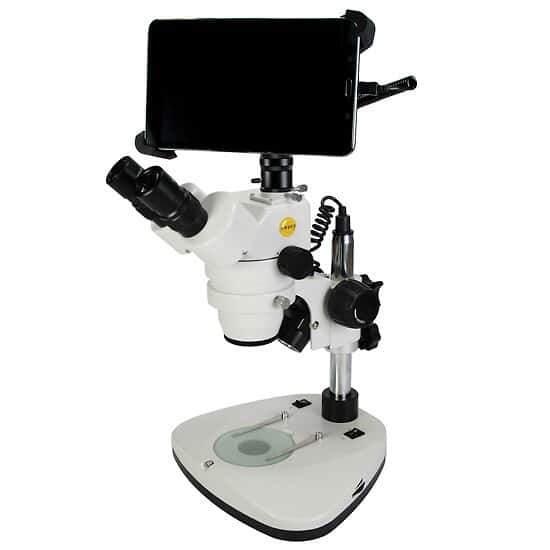 ColeParmer Stereozoom Binocular Microscope with 8" tablet display, 100