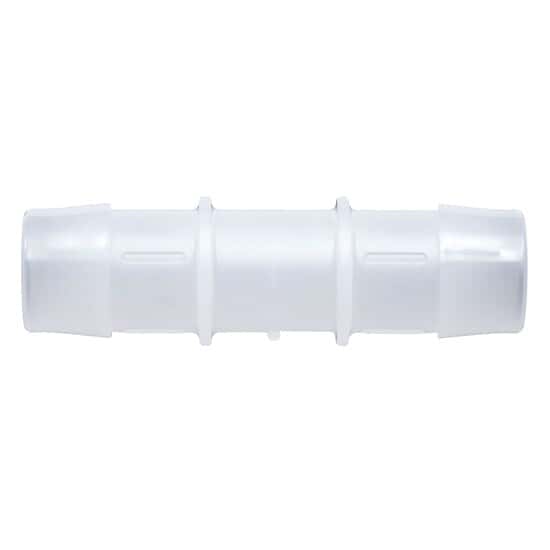 Cole-Parmer Hose Barb Fitting, Straight Union, Animal-Derivative-Free Polypropylene, Cleanroom Packed, 3/4