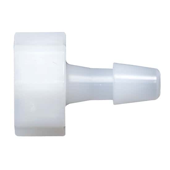 Cole-Parmer Luer to Hose Barb Fitting, Straight Adapter, Natural Nylon, Cleanroom Packed, Large Bore Male Luer x 1/4