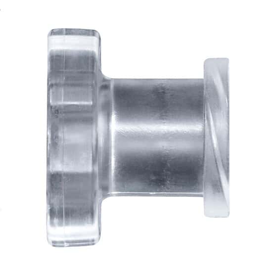 Cole-Parmer Luer to Plug Fitting, Straight Adapter, Natural Nylon, Cleanroom Packed, Female Luer; 10/Pk