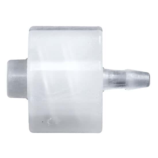 Cole-Parmer Luer to Hose Barb Fitting, Straight Adapter, Natural Kynar®, Cleanroom Packed, Male Luer x 5/32