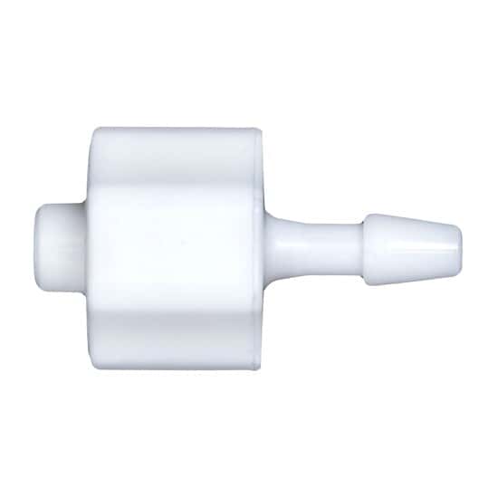 Cole-Parmer Luer to Hose Barb Fitting, Straight Adapter, White Nylon, Cleanroom Packed, Male Luer x 1/8