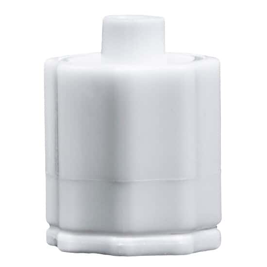 Cole-Parmer Luer to Plug Fitting, Straight Adapter, White Nylon, Cleanroom Packed, Luer Lock Plug Nut Assembly, Lime; 10/Pk