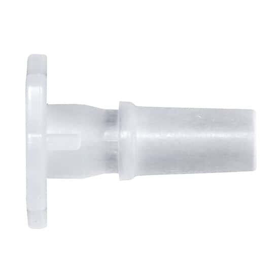 Cole-Parmer Luer to Plug Fitting, Straight Adapter, CrystalVu™, Cleanroom Packed, Male Luer Slip; 10/Pk