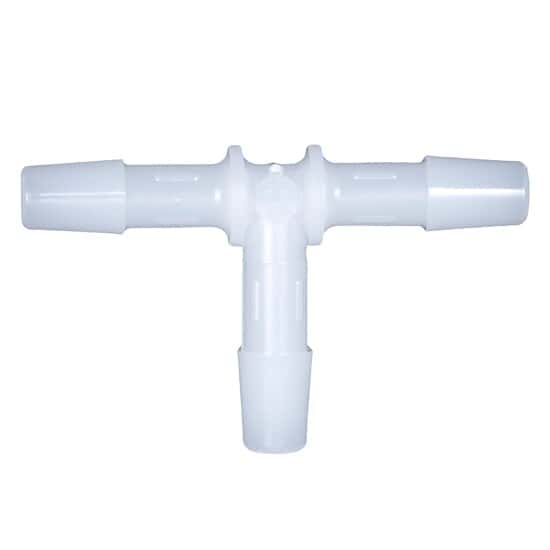 Cole-Parmer Hose Barb Fitting, Tee Union, HDPE, Cleanroom Packed, 1/4