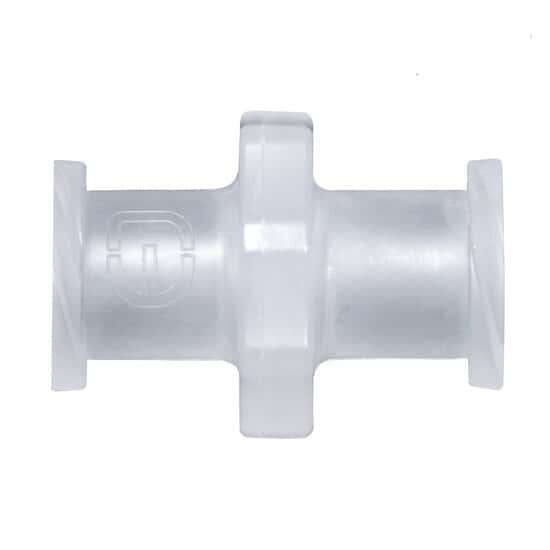 Cole-Parmer Luer Fitting, Straight Union, Natural Nylon, Cleanroom Packed, Female Luer; 10/Pk